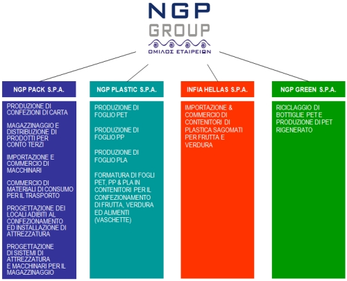 L'articolazione del Gruppo